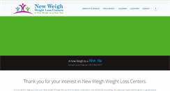 Desktop Screenshot of newweighweightlosscenters.com